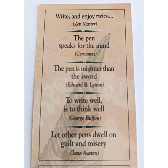 NEW Authentic Models Calligraphy Writing Ink Box Set Hand Blown Glass Pen 4 Inks - Picture 6 of 8